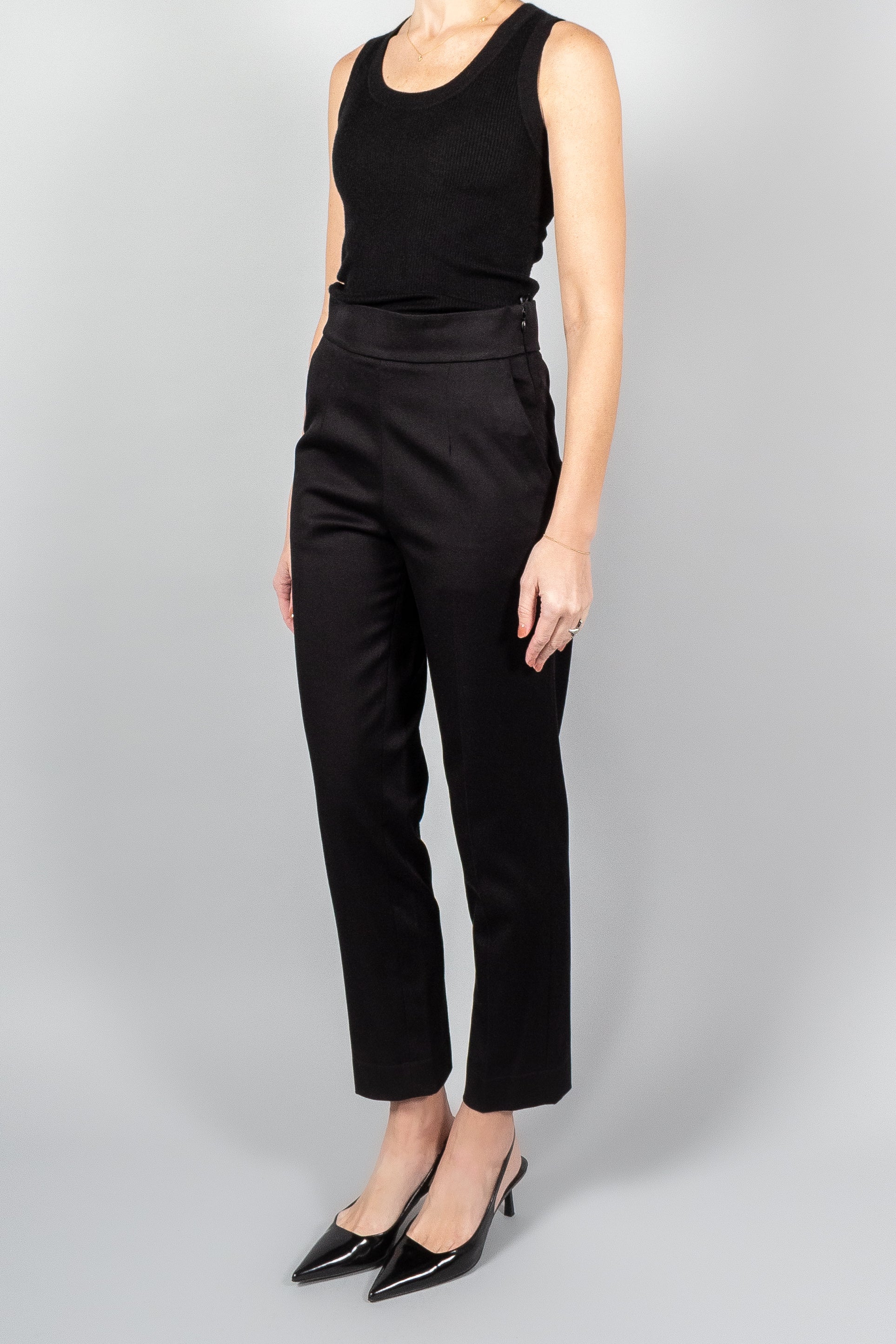 Forte Forte Cotton Twill Tapered Pants-Pants and Shorts-Misch-Boutique-Vancouver-Canada-misch.ca