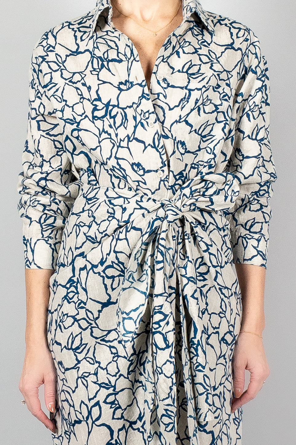 Apiece Apart Alessandra Sarong Shirt Dress-Dresses and Jumpsuits-Misch-Boutique-Vancouver-Canada-misch.ca