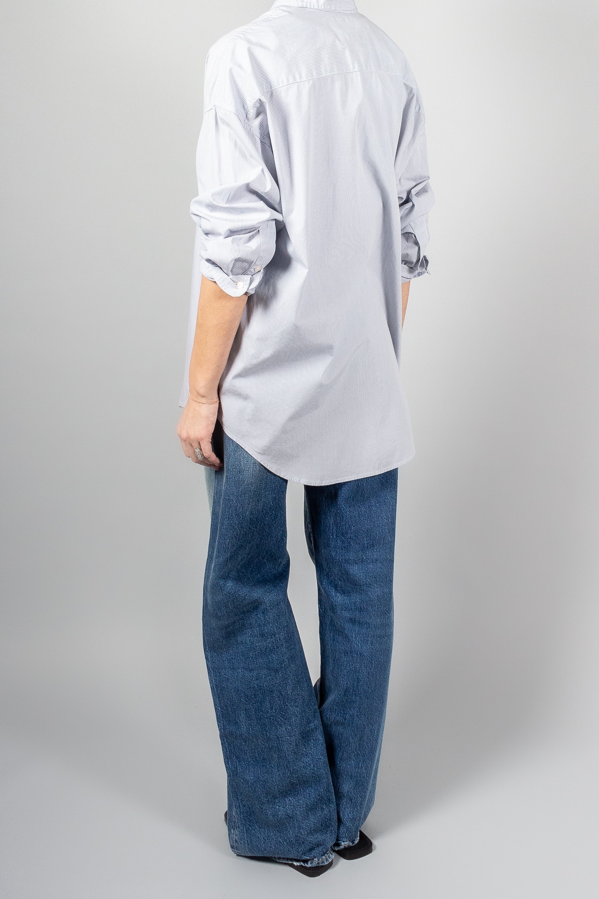 R13 Drop Neck Oxford Shirt-Tops-Misch-Boutique-Vancouver-Canada-misch.ca