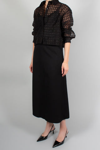 Wardrobe NYC A-Line Midi Skirt-Skirts-Misch-Boutique-Vancouver-Canada-misch.ca
