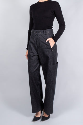 Gauchere Wool Cargo Pants-Pants and Shorts-Misch-Boutique-Vancouver-Canada-misch.ca