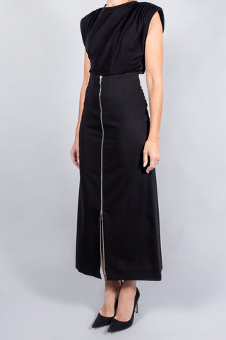 Gauchere Zip Pencil Skirt-Pants and Shorts-Misch-Boutique-Vancouver-Canada-misch.ca