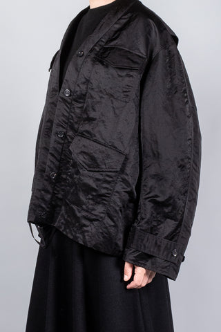 Dawei Satin Cocoon Jacket-Jackets and Blazers-Misch-Boutique-Vancouver-Canada-misch.ca