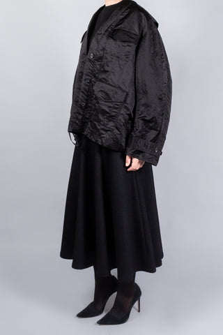 Dawei Satin Cocoon Jacket-Jackets and Blazers-Misch-Boutique-Vancouver-Canada-misch.ca