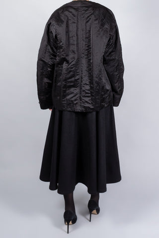 Dawei Satin Cocoon Jacket-Jackets and Blazers-Misch-Boutique-Vancouver-Canada-misch.ca