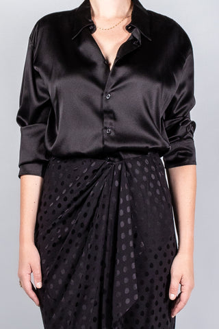 R13 Slim Satin Shirt-Tops-Misch-Boutique-Vancouver-Canada-misch.ca