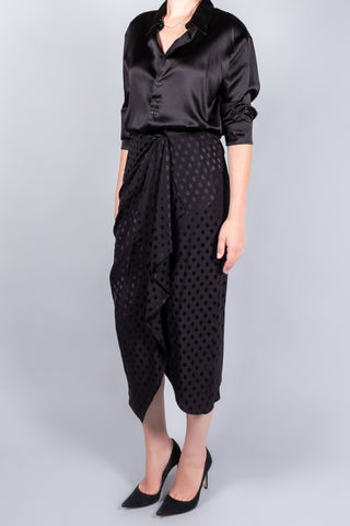 R13 Slim Satin Shirt-Tops-Misch-Boutique-Vancouver-Canada-misch.ca