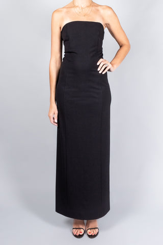 Loulou De Saison Shilo Bustier Maxi Dress - Black-Dresses and Jumpsuits-Misch-Boutique-Vancouver-Canada-misch.ca