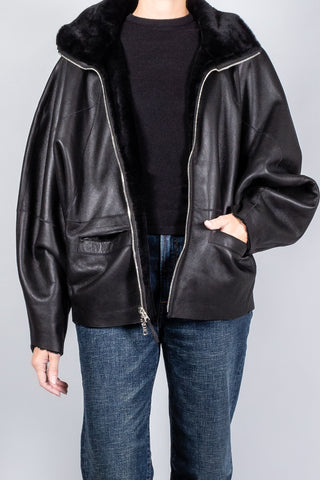 Utzon Joya Merino Reversible Fur Jacket-Jackets and Blazers-Misch-Boutique-Vancouver-Canada-misch.ca