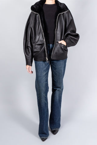 Utzon Joya Merino Reversible Fur Jacket-Jackets and Blazers-Misch-Boutique-Vancouver-Canada-misch.ca