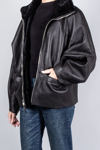 Utzon Joya Merino Reversible Fur Jacket-Jackets and Blazers-Misch-Boutique-Vancouver-Canada-misch.ca