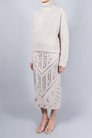 Forte Forte Enchanted Pearls Pencil Skirt-Skirts-Misch-Boutique-Vancouver-Canada-misch.ca