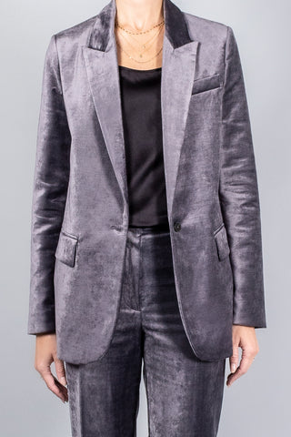 Forte Forte Stretch Velvet Jacket-Jackets and Blazers-Misch-Boutique-Vancouver-Canada-misch.ca
