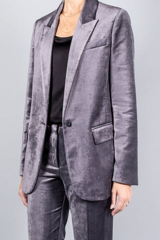 Forte Forte Stretch Velvet Jacket-Jackets and Blazers-Misch-Boutique-Vancouver-Canada-misch.ca