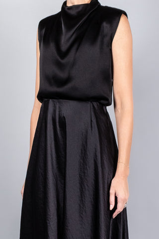 Forte Forte Envers Satin Funnel Neck Top-Tops-Misch-Boutique-Vancouver-Canada-misch.ca