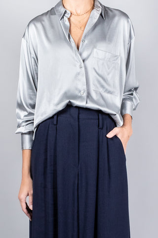 Forte Forte Stretch Silk Satin Shirt-Tops-Misch-Boutique-Vancouver-Canada-misch.ca