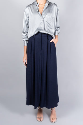 Forte Forte Fluid Slubbed Canvas Midi Skirt-Skirts-Misch-Boutique-Vancouver-Canada-misch.ca