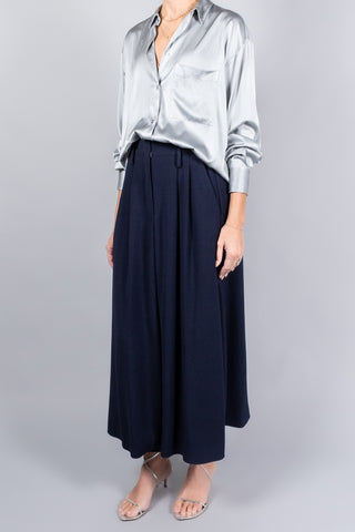 Forte Forte Fluid Slubbed Canvas Midi Skirt-Skirts-Misch-Boutique-Vancouver-Canada-misch.ca