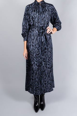 Forte Forte Moireé Print Satin Belted Dress-Dresses and Jumpsuits-Misch-Boutique-Vancouver-Canada-misch.ca