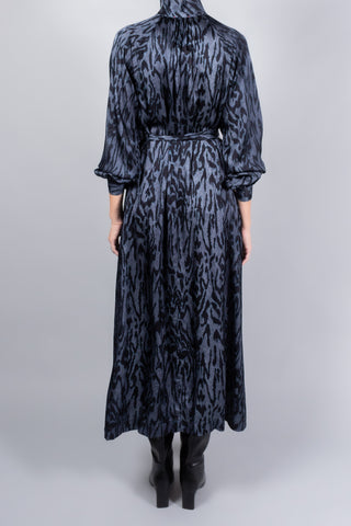 Forte Forte Moireé Print Satin Belted Dress-Dresses and Jumpsuits-Misch-Boutique-Vancouver-Canada-misch.ca