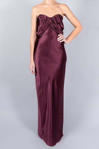 Marina Moscone Draped Bustier Dress-Dresses and Jumpsuits-Misch-Boutique-Vancouver-Canada-misch.ca