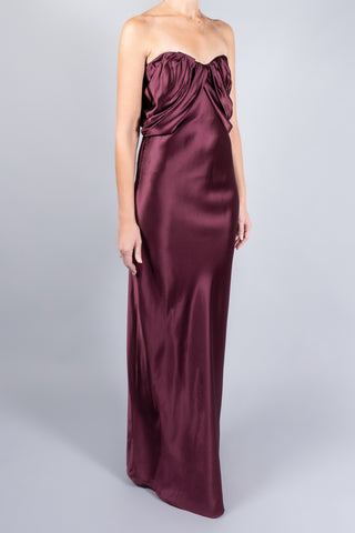 Marina Moscone Draped Bustier Dress-Dresses and Jumpsuits-Misch-Boutique-Vancouver-Canada-misch.ca
