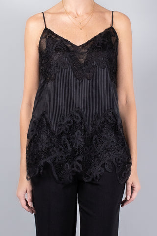 Marina Moscone Camisole With Lace Inlay-Tops-Misch-Boutique-Vancouver-Canada-misch.ca