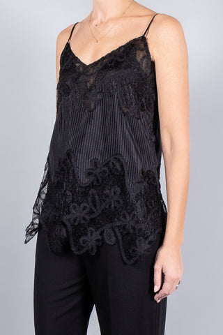 Marina Moscone Camisole With Lace Inlay-Tops-Misch-Boutique-Vancouver-Canada-misch.ca