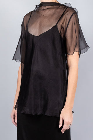 Marina Moscone T-Shirt With Scalloped Edge-Tops-Misch-Boutique-Vancouver-Canada-misch.ca
