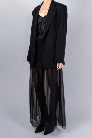 Leha Casy Ribbed Cotton Sheer Chiffon Skirt-Skirts-Misch-Boutique-Vancouver-Canada-misch.ca