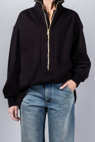 Darkpark River Oversized Zip Sweatshirt-Tops-Misch-Boutique-Vancouver-Canada-misch.ca