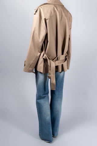 Leha Aron Belted Trench Jacket-Jackets and Blazers-Misch-Boutique-Vancouver-Canada-misch.ca