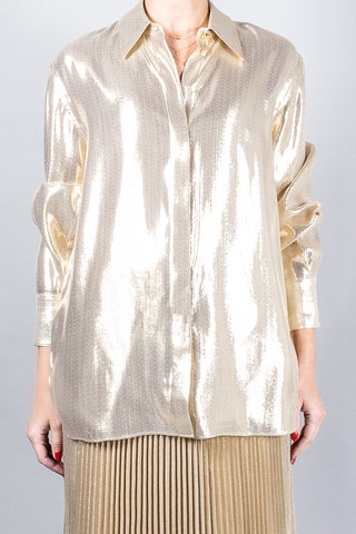 Joseph Capri Lamé Blouse-Tops-Misch-Boutique-Vancouver-Canada-misch.ca