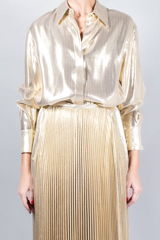 Joseph Capri Lamé Blouse-Tops-Misch-Boutique-Vancouver-Canada-misch.ca