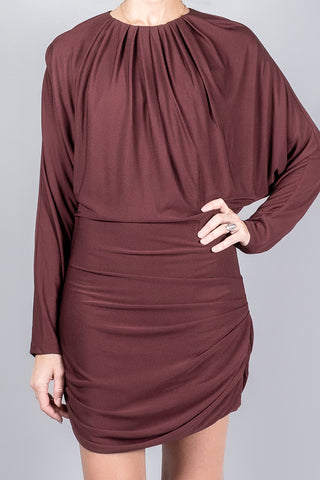 Kallmeyer Rickie Ruched Mini Dress-Dresses and Jumpsuits-Misch-Boutique-Vancouver-Canada-misch.ca