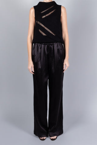 Gauchere Silk Satin Dress Pants-Pants and Shorts-Misch-Boutique-Vancouver-Canada-misch.ca