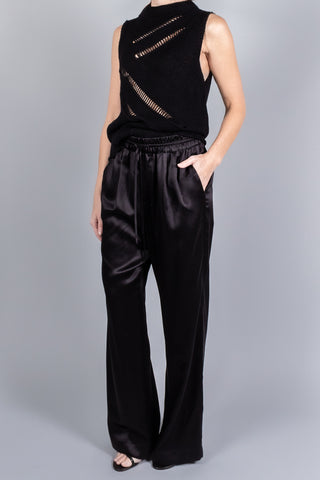 Gauchere Silk Satin Dress Pants-Pants and Shorts-Misch-Boutique-Vancouver-Canada-misch.ca