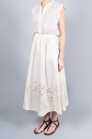 Forte Forte Lunamaris Embroidered Skirt-Skirts-Misch-Boutique-Vancouver-Canada-misch.ca