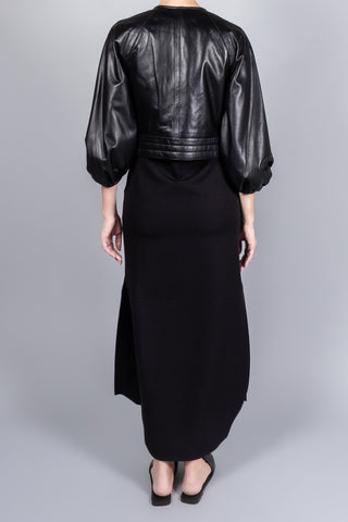 Yigal Azrouel Olive Leather Jacket-Jackets-Misch-Boutique-Vancouver-Canada-misch.ca