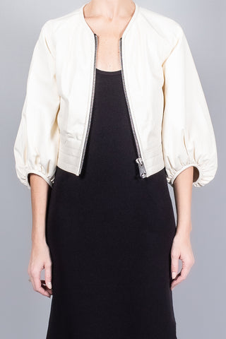 Yigal Azrouel Olive Leather Jacket-Jackets-Misch-Boutique-Vancouver-Canada-misch.ca