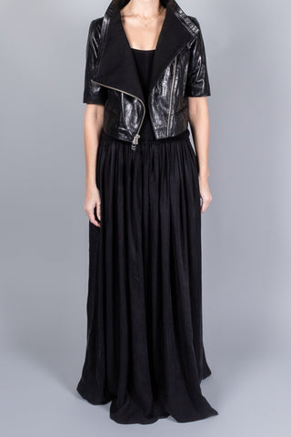 Yigal Azrouel Cropped Leather Jacket-Jackets and Blazers-Misch-Boutique-Vancouver-Canada-misch.ca