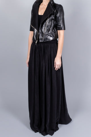Yigal Azrouel Cropped Leather Jacket-Jackets and Blazers-Misch-Boutique-Vancouver-Canada-misch.ca
