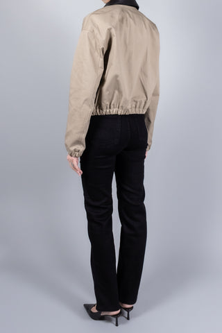 Maria McManus Flight Jacket With Leather Collar-Jackets and Blazers-Misch-Boutique-Vancouver-Canada-misch.ca