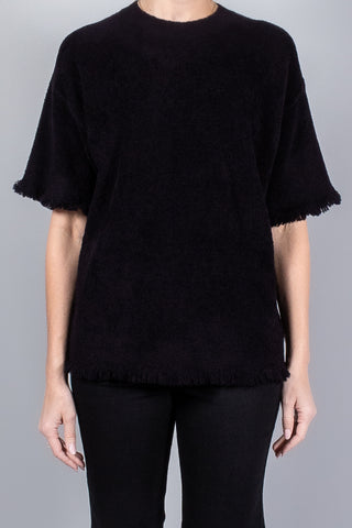 Maria McManus Drop Shoulder Fray Crew-Knitwear-Misch-Boutique-Vancouver-Canada-misch.ca