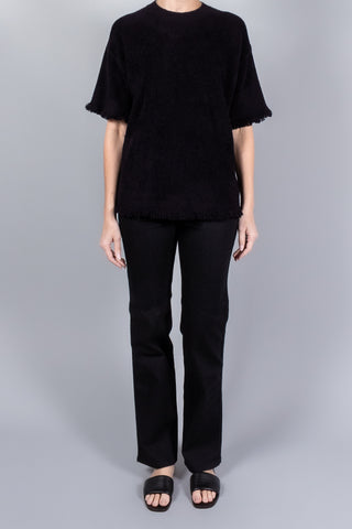 Maria McManus Drop Shoulder Fray Crew-Knitwear-Misch-Boutique-Vancouver-Canada-misch.ca