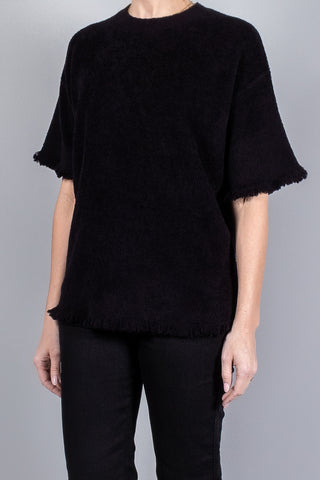 Maria McManus Drop Shoulder Fray Crew-Knitwear-Misch-Boutique-Vancouver-Canada-misch.ca