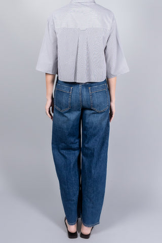 Maria McManus Cropped Short Sleeve Shirt-Tops-Misch-Boutique-Vancouver-Canada-misch.ca