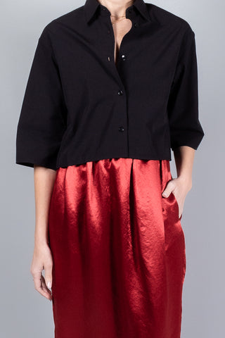 Maria McManus Cropped Short Sleeve Shirt-Tops-Misch-Boutique-Vancouver-Canada-misch.ca