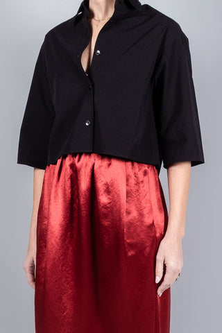 Maria McManus Cropped Short Sleeve Shirt-Tops-Misch-Boutique-Vancouver-Canada-misch.ca
