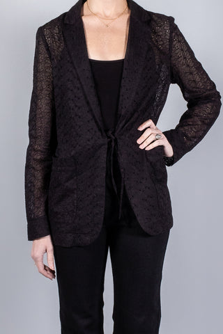 Forte Forte Broderie Anglaise Blazer-Coats and Jackets-Misch-Boutique-Vancouver-Canada-misch.ca